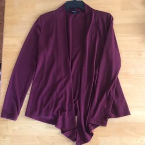 Lightweight burgundy cardigan